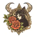 submissive slave tattoo design idea