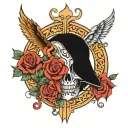 submissive slave tattoo design idea