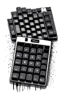 Very clear and clean computer keyboard tattoo design idea