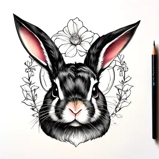 jessica, Aries, rabbit tattoo design idea