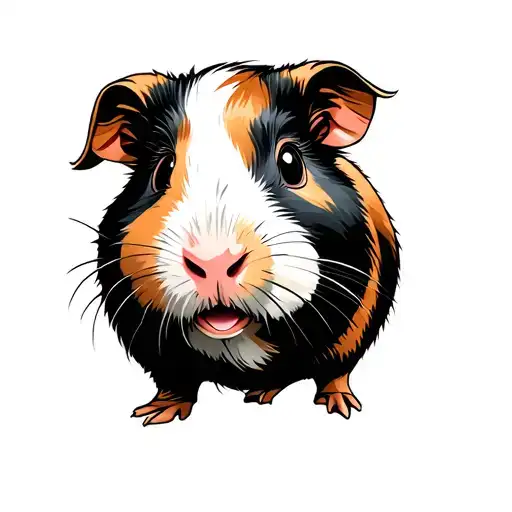 Guinea pig tattoo design idea