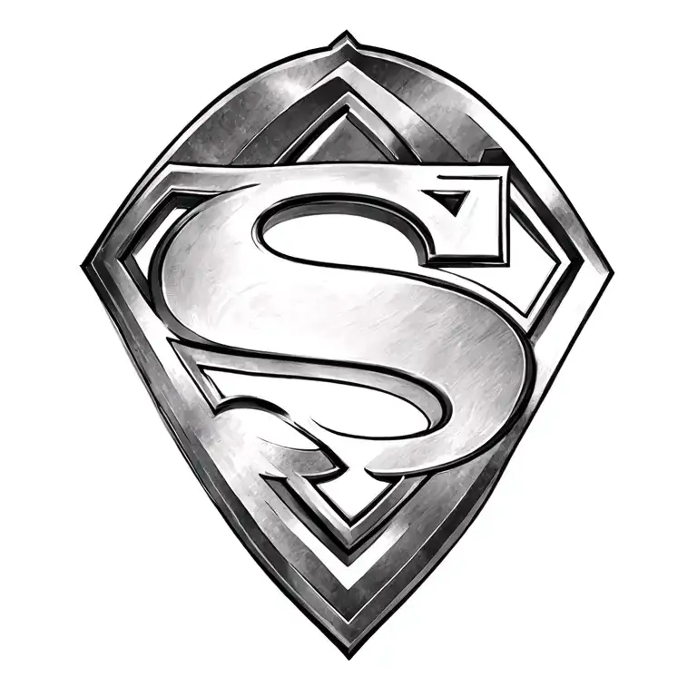 Superman Logo tattoo design idea