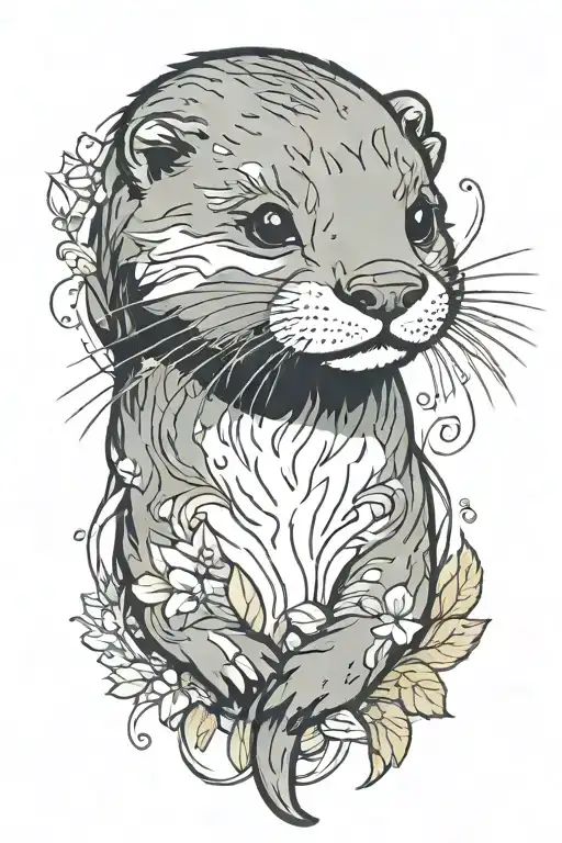 otter tattoo tattoo design idea