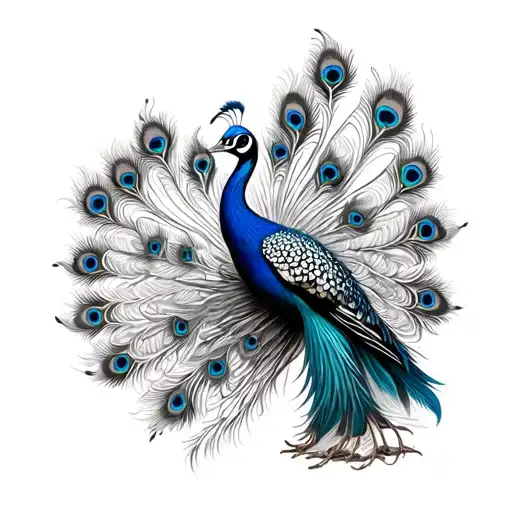 Peacock tattoo design idea