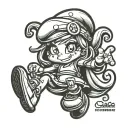 Smurfette tattoo design idea