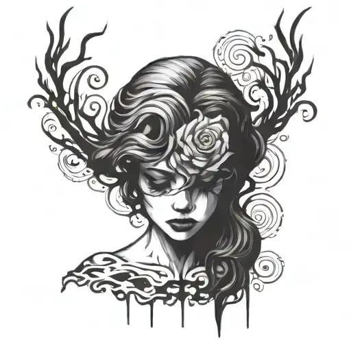 anxiety depression overthinking mind such tattoo design idea