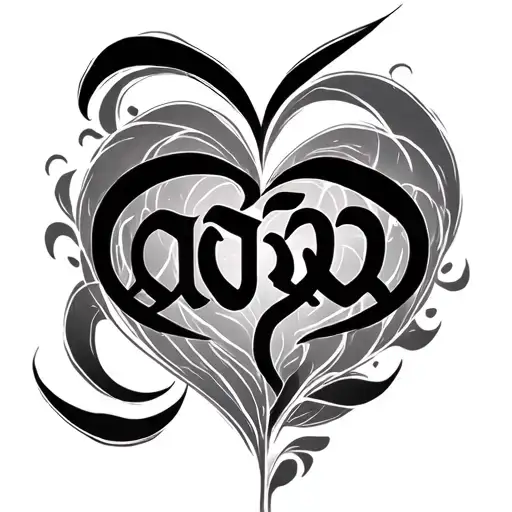 tamil calligraphy lettering anbe sivam with heart tattoo design idea