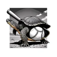 turtle baseball tattoo design idea