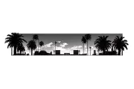 dodgers stadium palm trees tattoo design idea