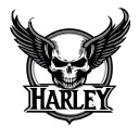 Harley Logo tattoo design idea