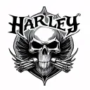 Harley Logo tattoo design idea