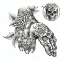 life and death tattoos on the knuckles tattoo design idea