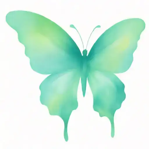 butterfly with wings made of aurora borealis tattoo design idea