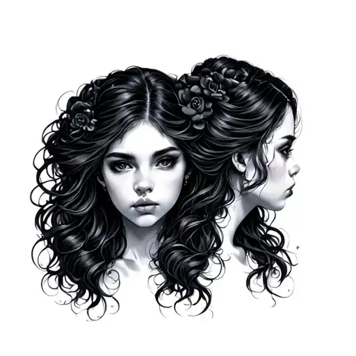 Gemini Twins tattoo design idea
