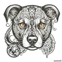 dog breed tattoo design idea