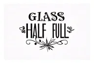 "GLASS HALF FULL " hour glass tattoo design idea