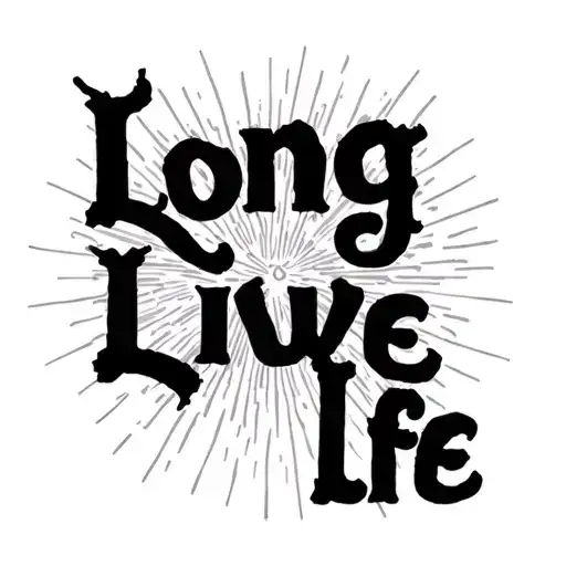 long live life coldplay lyric incorporated tattoo design idea