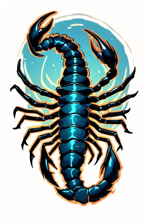 Scorpio zodiac sign tattoo design idea