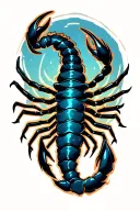 Scorpio zodiac sign tattoo design idea