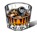 bourbon glass last call 2016 tattoo design idea