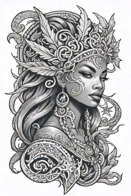 Yemaya tattoo design idea