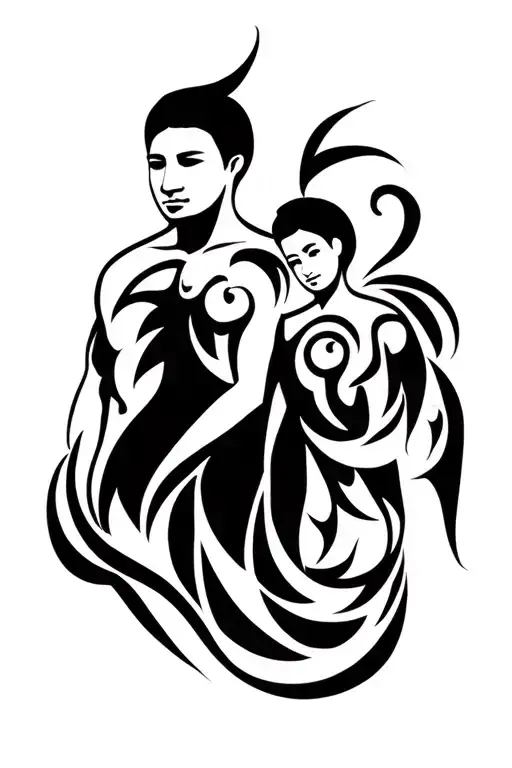 serch bythol. Fatherhood. Family tattoo design idea