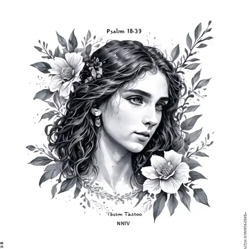 psalm 18:39 NIV tattoo design idea