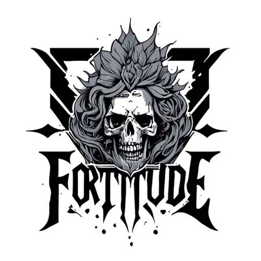 "Fortitude" Cyber Sigilism tattoo design idea
