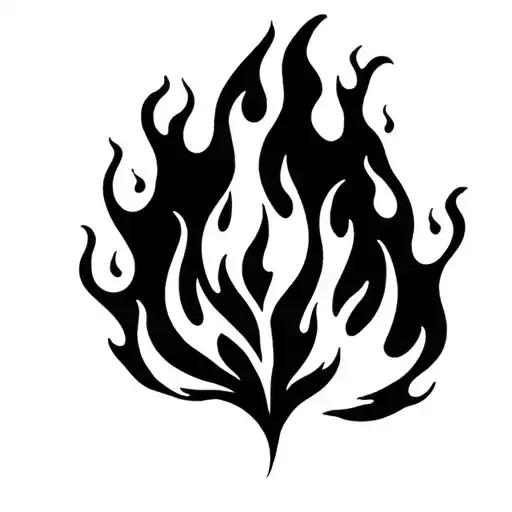 flame tattoo design idea