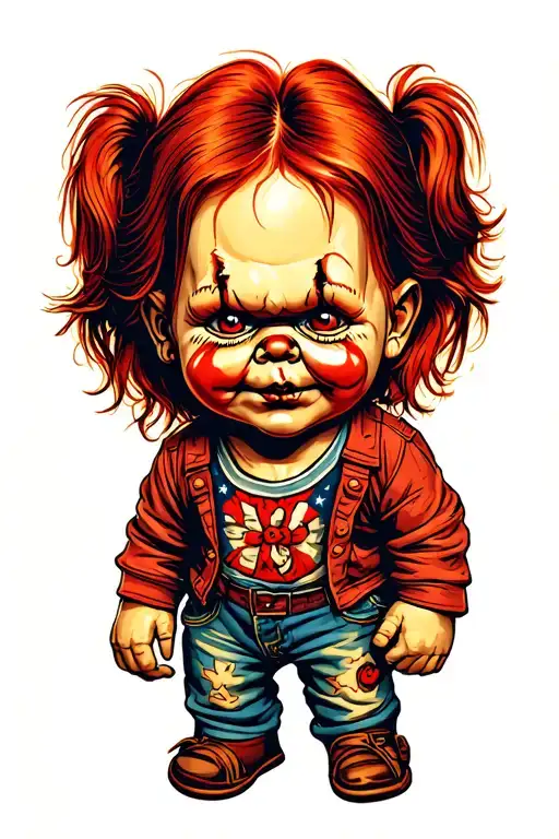 Chucky tattoo design idea
