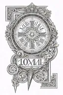 1979 roman numerals tattoo design idea
