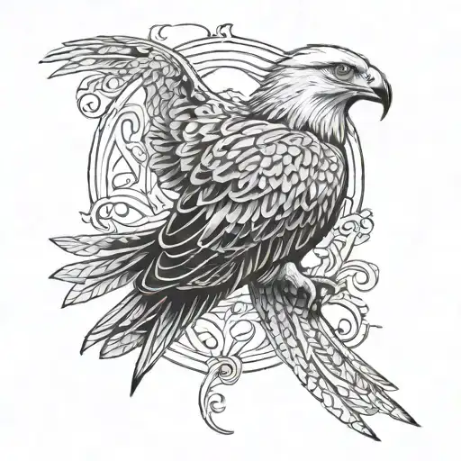 Red Kite tattoo design idea