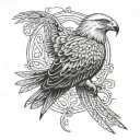 Red Kite tattoo design idea