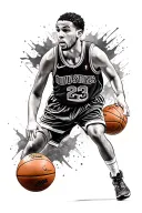 basket ball tattoo design idea