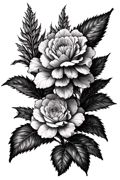 Celosia tattoo design idea