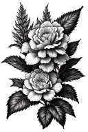 Celosia tattoo design idea