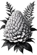 Celosia tattoo design idea