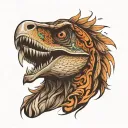 raptor tattoo design idea