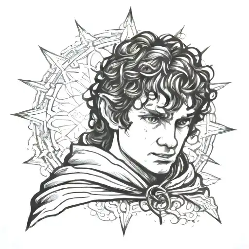Frodo flash design tattoo design idea