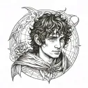 Frodo flash design tattoo design idea