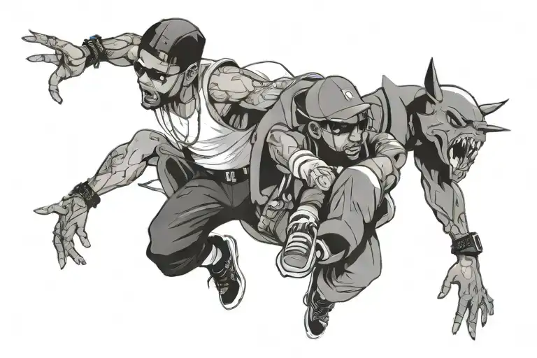 hip hop themed tattoo tattoo design idea