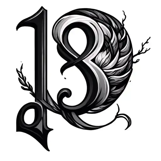 Numerology tattoo design idea