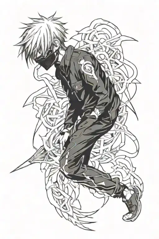 ken kaneki tokyo ghoul tattoo design idea