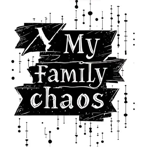"My family chaos " Morse Code tattoo design idea