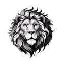 Leo y virgo zodiac sign intertwined tattoo design idea