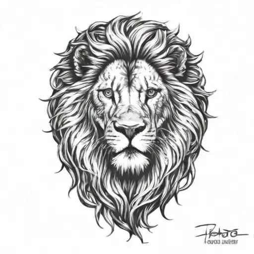 tattoo sketch lion tattoo design idea