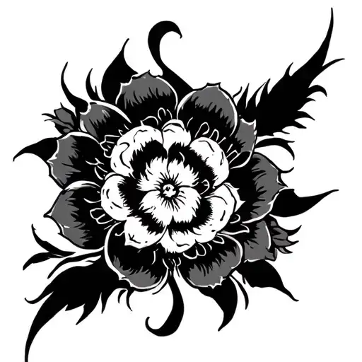 Sukuna Markings tattoo design idea