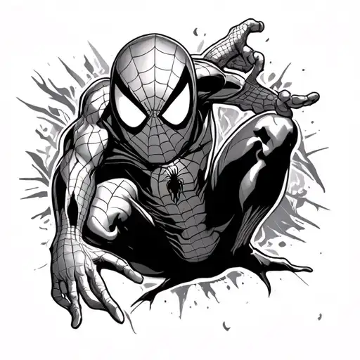whimsical Spider-Man tattoo design idea