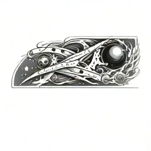 Coverup Space tattoo design idea