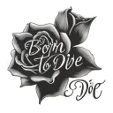 Born To Die cursive lana del rey tattoo design idea